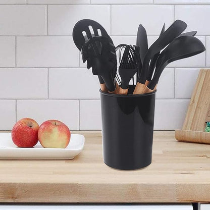 12 Pcs Cooking Utensils Set-A colorful, heat-resistant set designed for safe, non-stick cooking and easy clean-up.